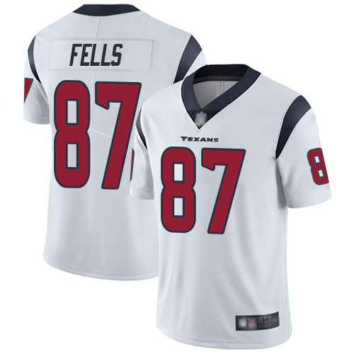 Houston Texans Limited White Men Darren Fells Road Jersey NFL Football #87 Vapor Untouchable->houston texans->NFL Jersey